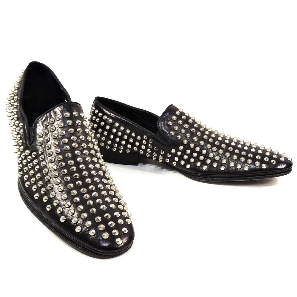 BALDININI 🇮🇹 MEN'S BLACK LEATHER COMFORT FASHION LOAFERS